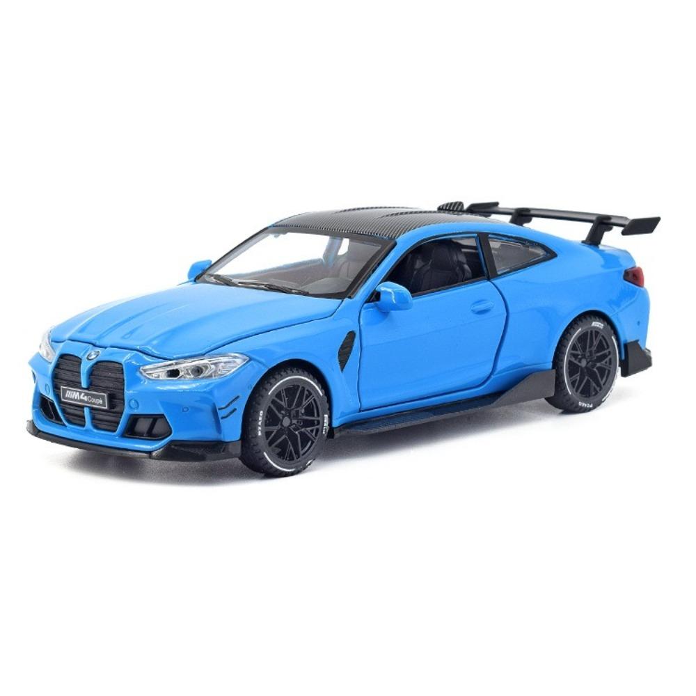 

1/32 BMW M4 Coupe Sports Car Alloy Die Casting Model Kids Gifts Computer Desktop Decoration Trendy Toys Car for Childrens Gifts синій