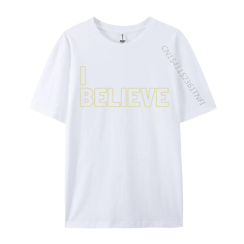 Unisex Tshirts I Believe Wicked Halloween Tops Tees Prevalent Design Cotton Boy Tshirt Casual Tops Shirt