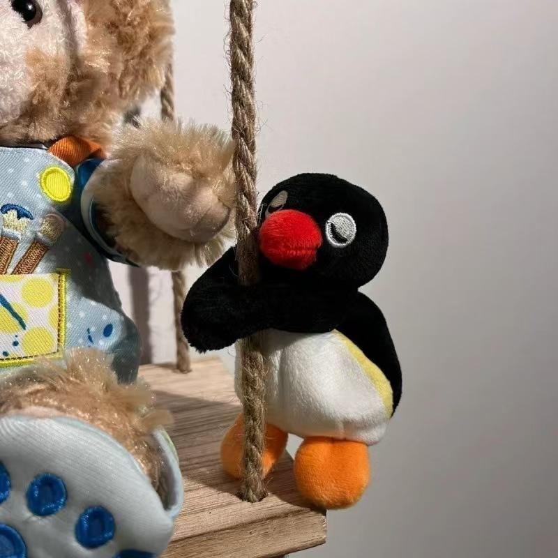 Non-Toxic 16Cm Lovely Penguin Plush Keychain Cute Penguin Doll Backpack Pendant Creative Animal Doll Keychain Children Women Bag Accessories