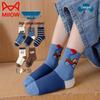 Miiow Boys' Breathable Seamless Mid-Calf Cartoon Socks (5-Pack)