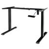 Furvero 1-motor Electric Adjustable Desk Frame (max Countertop. 120-140 X 60-70 Cm) Black N