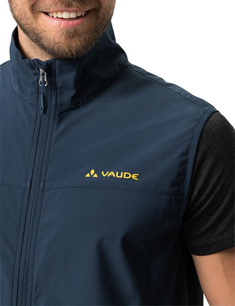 Men's Jacket VAUDE Hurricane Vest III Dark Sea/yellow