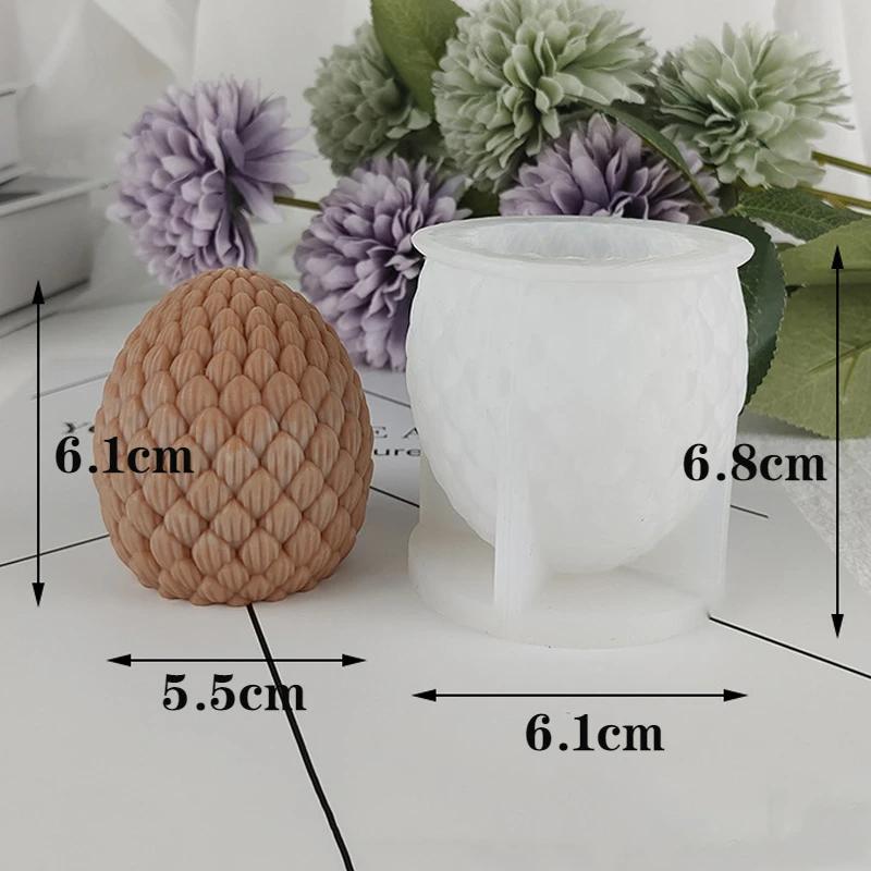 Neue Große Kiefernzapfen Silikon Kerzenform 3D Pinienkern Schokolade Back Kuchenform DIY Handwerk Gips Seife Harzform Weihnachtsgeschenk