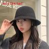 Knitted Fashionable Fishermans Hat With Weaving Pattern Design For Daily