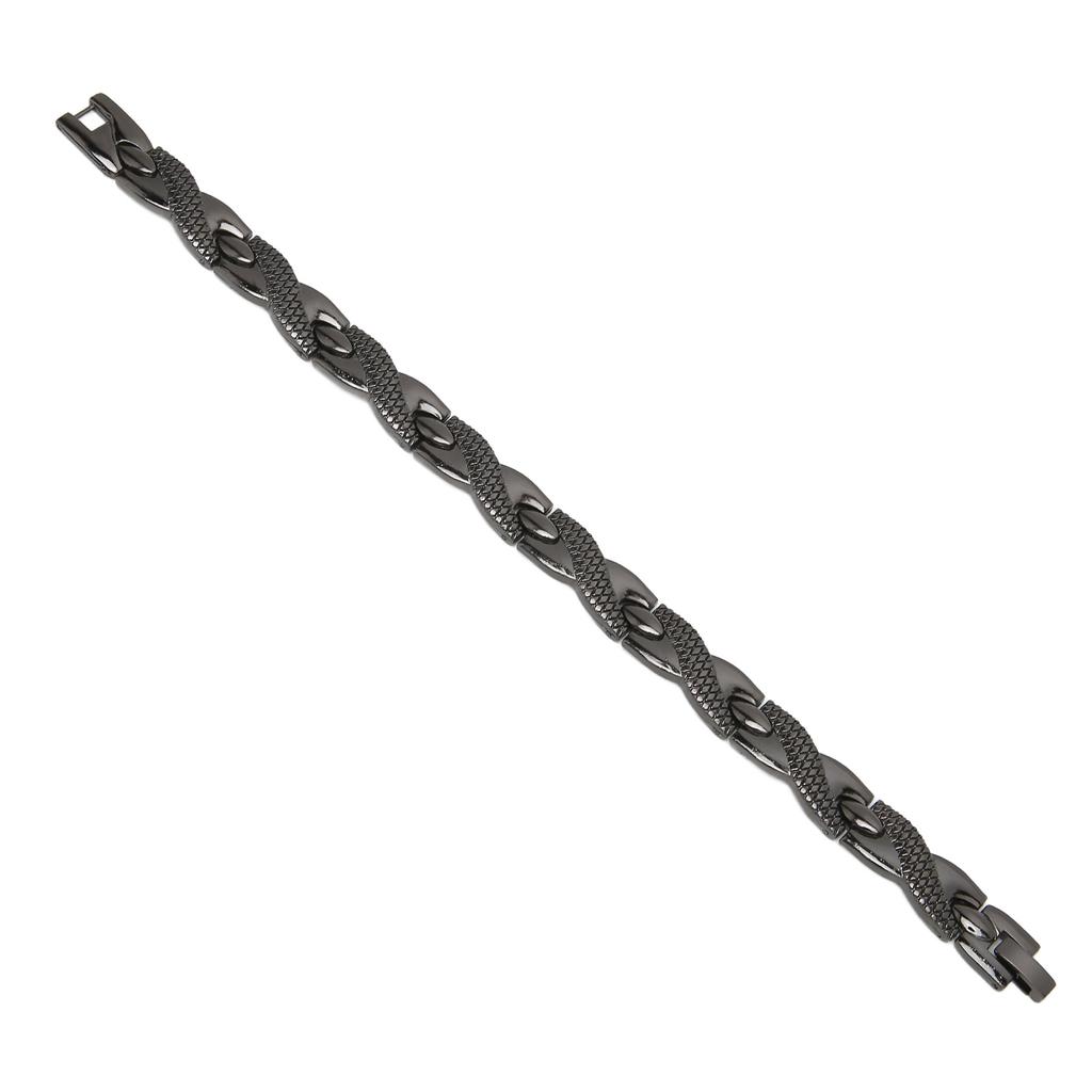 Brățară Magnetică din Oțel Bărbați Femei Elegantă Rafinată Elegantă Brățară Terapie Magnetică Bijuterie Cadou(Aur de argint )