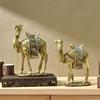 Camel Figurine Collection Modern Resin Tabletop Ornament Camel Sculpture for Cabinet Living Room Shelf Desk Home Decoration