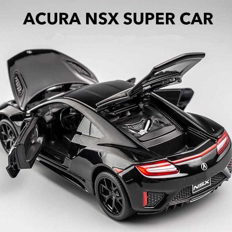 1/32 Honda Acura NSX Alloy Sports Car Diecasts & Toy Vehicles Metal Car Model Simulation Sound and Light Collection Childrens Toy Gift