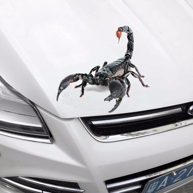 Car Styling Lovely Cool Spider 3D Car Stickers Cartoon Creative Personality Decoration Decals