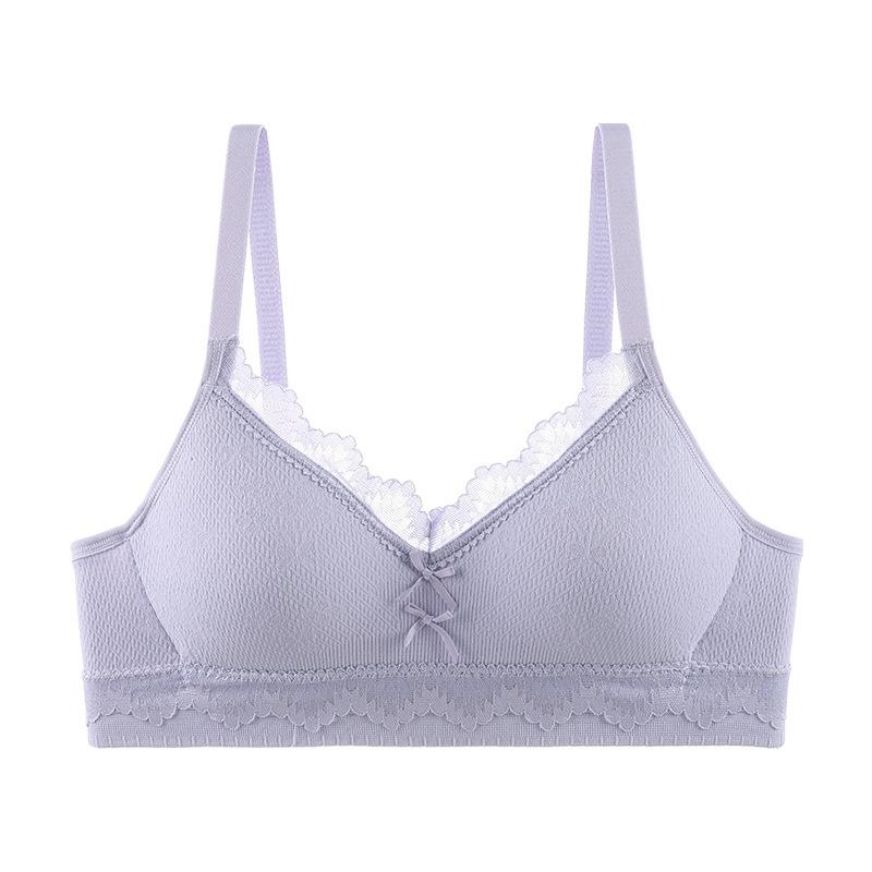 Japanese Lace Lingerie for Girls Junior High School Students Without Steel Hoop Bras High School Students Thin Cup Developmental Bras