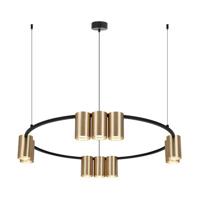 Závěsná lampa (Kruh) Genesis Black Gold 10Xgu10