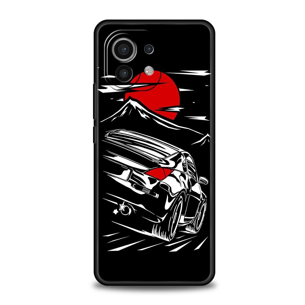 Phone Case For Xiaomi 13 12 11 Lite 12T 11T 10T 9T Mi Poco M4 M3 X4 X3 Pro F4 F3 GT 5G Cover Shell Coque Japan JDM Sports Car