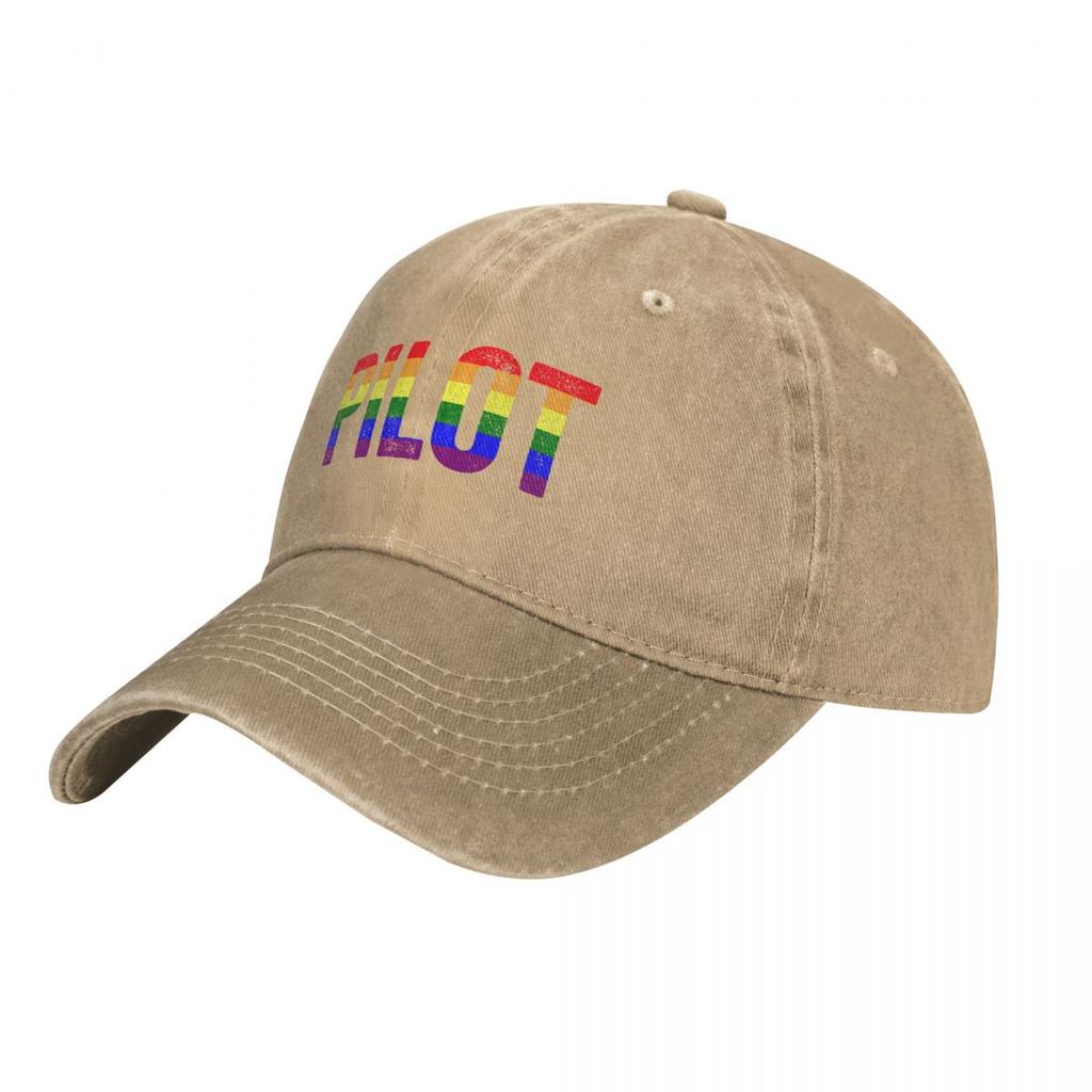 Pilot Rainbow Stripe. LGBT Gift. Gay Pride Cap Cowboy Hat Hats Baseball Cap Sports Caps Cosplay Dropshipping Male Cap Women's