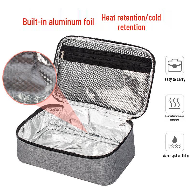 Insulated Portable Lunch Bag - Small Capacity, Unisex Design