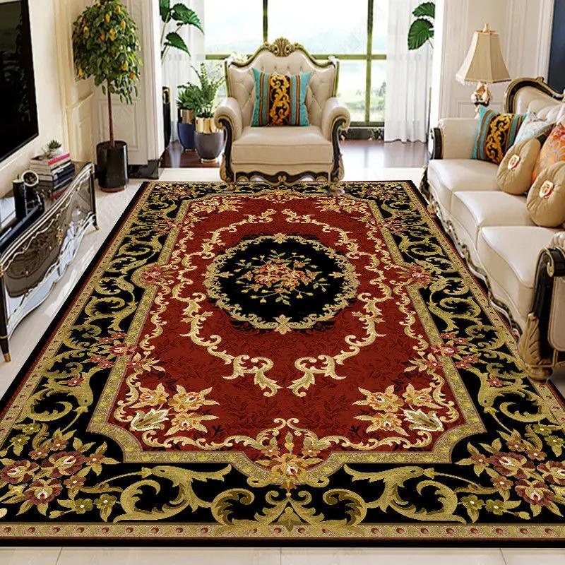 European Style Carpet Living Room Large Area Rugs Bedroom Bedside Mat Home Porch Entry Doormat Alfombras Para La Sala Moderna