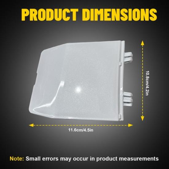 Front Bumper Tow Hook Cover Eye Cap White For Mitsubishi Outlander -2024 1x