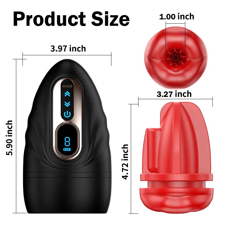 Automatic Sucking Masturbator Cup for Men Deep Throat Blowjob Penis Massager Vacuum Stimulator Pocket Pussy Adult Sex Toy