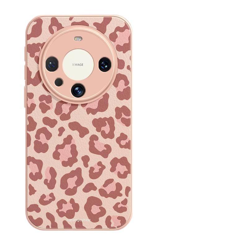 Leopard print is suitable for Huawei mate70pro mobile phone case, the new mate60 lambskin mata60pro all-inclusive lens.