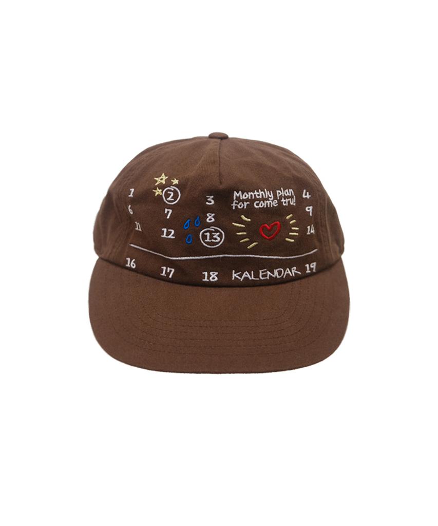 Kalenda Monthly Plan 5Pannel Cap - Brown