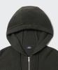 MUSINSA STANDARD Ribbed Knit Hooded Zip-Up [Khaki]