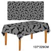 Pumpkin Ghost Spooky Bat Tablecloth Bronzing Haunted House Tablecover  Trick or Treat