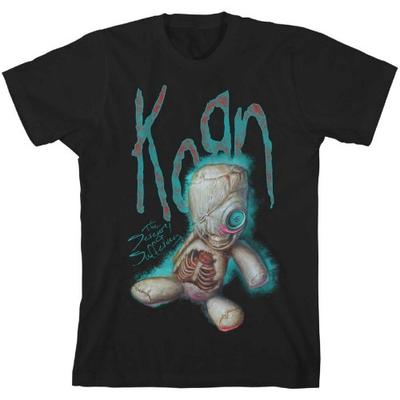 Korn Unisex-Erwachsene SoS Doll Backprint Baumwoll-T-Shirt