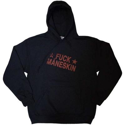 Maneskin Unisex Adulto Felpa con Cappuccio Fuck Maneskin