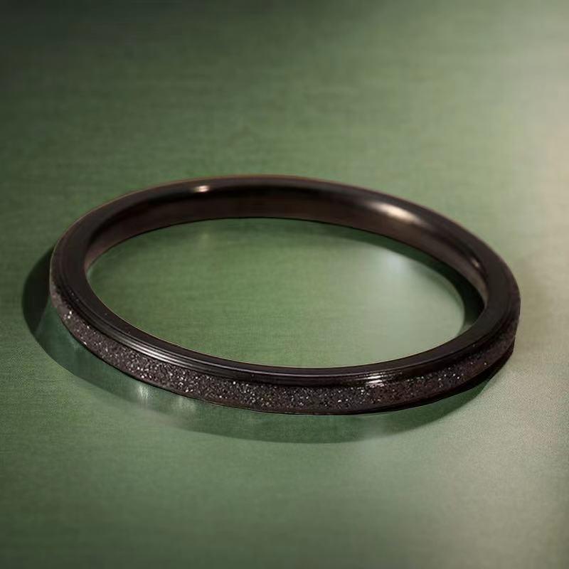 Fashion Frosted Stainless Steel Titanium Rings for Women - Versatile, No-Fade Taigang Style