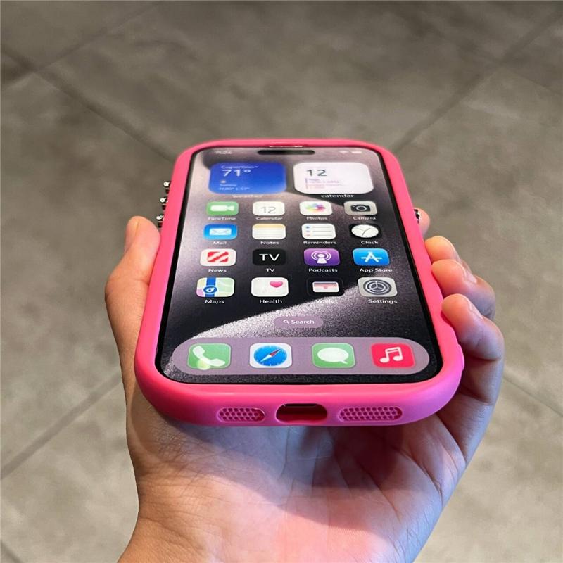 Per iPhone 14 15 16 Pro Max Colore Caramella Forma ad Arco Telaio Morbido in Silicone Custodia per Telefono Per iPhone X XR 11 12 13 Copertura Protettiva Lente