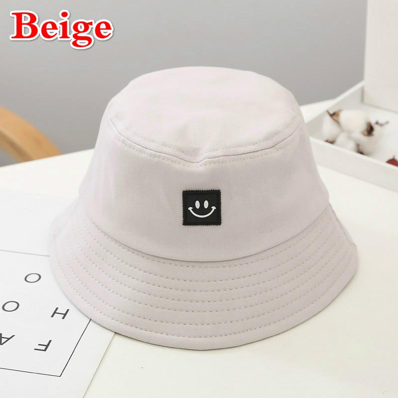 Unisex Foldable Smile Bucket Hat Outdoor Sunscreen Cap Fisherman Hats