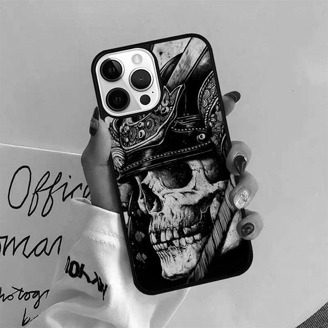 Samurai Demon Phone Case Back Cover for iPhone 17 Air 16 15 14 13 11 12 Pro Max Plus Shell Coque