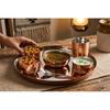 Hammered Stainless Steel Copper Dinner Set of 6, Pure-Copper Plated Dining Set, Durable, Gift for Anniversary