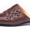 Fashion Trendy Men Slipper Summer Loafers Genuine Cowhide Leather No-Slip Breathable Comfortable Beach Designer Handmade Sandal Man Shoe