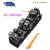 Para 2003-2006 Chevrolet Silverado GMC Sierra 1500 2500 HD 3500 Interruptor Elétrico da Janela da Porta Dianteira Esquerda com Módulo de Espelho Rebatível