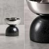 Modern Decorative Candle Holder Compact with Marble Base Sturdy