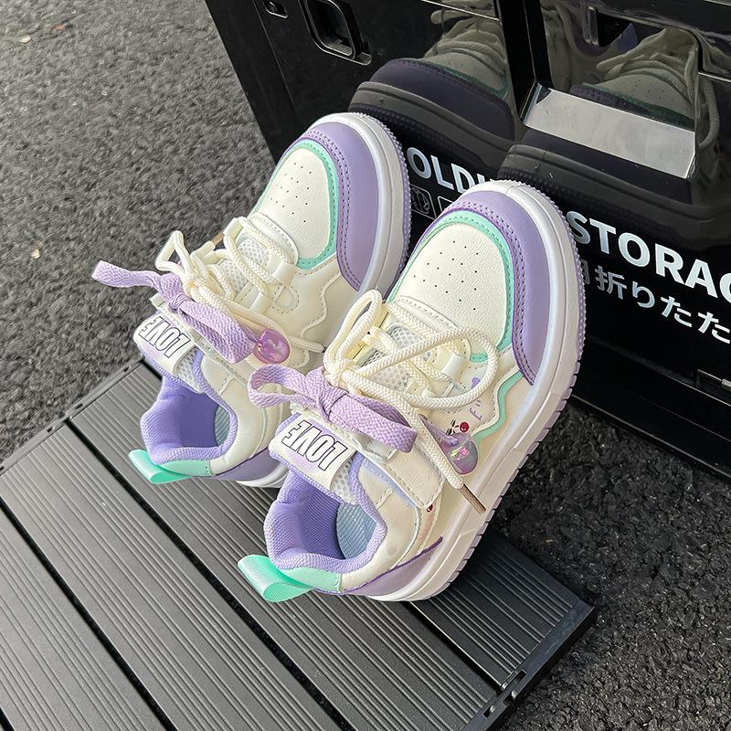 

Children s shoes, new autumn models, boys cartoon comfortable sneakers, girls fashionable casual sports shoes 32-37One Hand6Double фіолетовий
