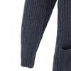 CELINE Made in Italy wool Long sleeve knit cardigan 40 gray Women Used