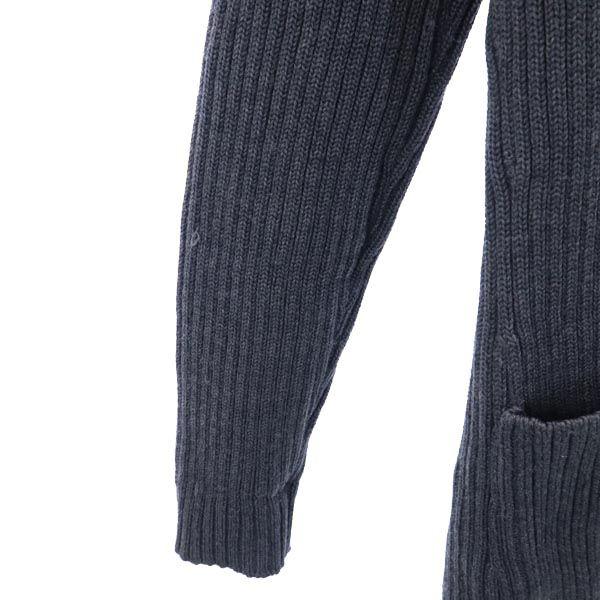CELINE Made in Italy wool Long sleeve knit cardigan 40 gray Women Used