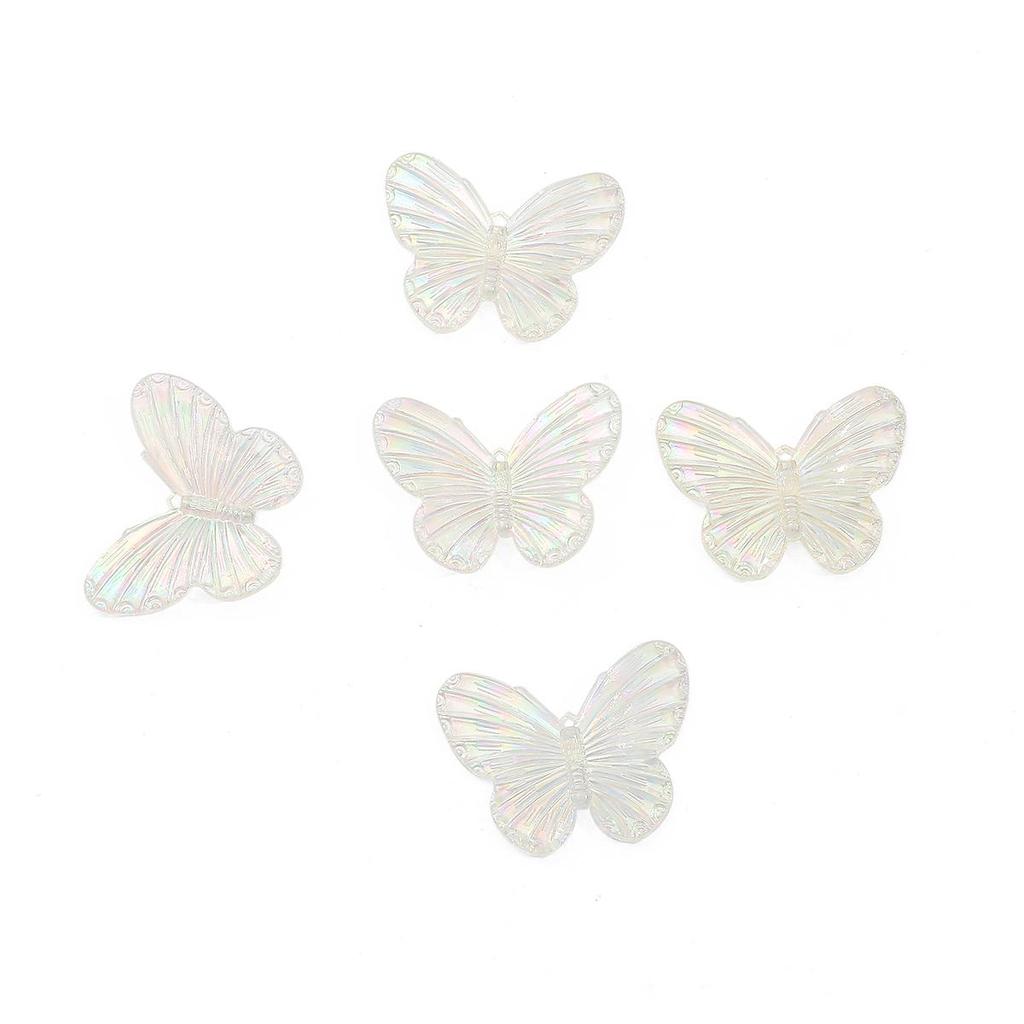 4pcs 40x30mm Beauty Colorful Acrylic Butterfly Charm Pendant For DIY Earring Necklace Jewelry Making