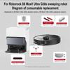 Roborock S8 Max V Ultra G20s Akcesoria do robota Odkurzacza ściereczka do mopa worki do odkurzacza szczotka boczna filtr wymienne części zamienne