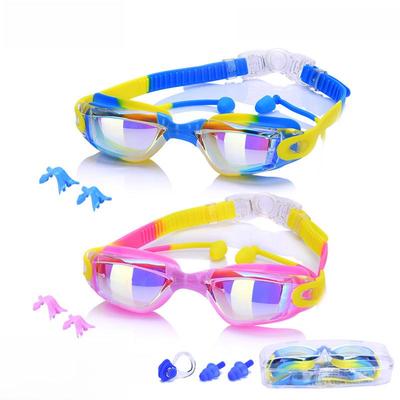 Occhialini da Nuoto Impermeabili Antiappannamento in Silicone per Bambini 2025 con Lenti ad Alta Definizione Galvanizzate