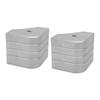 2 Pack Deck Corner Cap Heavy Duty Aluminum Height 3 1 8in To 3 3 16in Top 3 1 8in To 3 3 16in for 90 Deg Rounded Corner