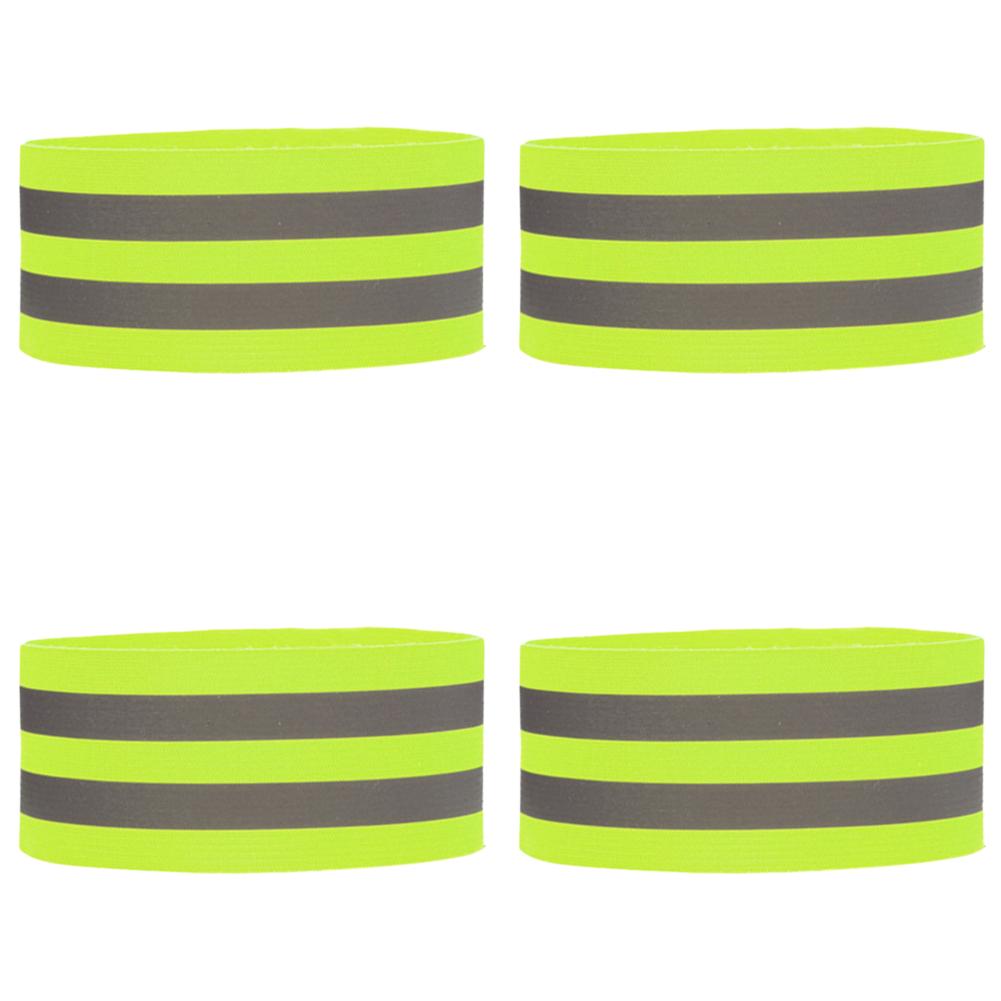 1-10PC Reflective Bands Elastic Armband Wristband Ankle Leg Strap Safety Reflector Tape Straps for Night Walking Cycling Running
