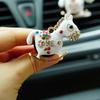 MR TEA  Diamond Metal Crown Cross Rabbit Car Styling Air Freshener Perfume For Car Air Condition Vent Smell Toys Accrssories