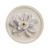 Lotus Flower Plaster Incense Holder Zen Table Decor Minimalist Meditation Altar Accessory Spiritual Housewarming Gift