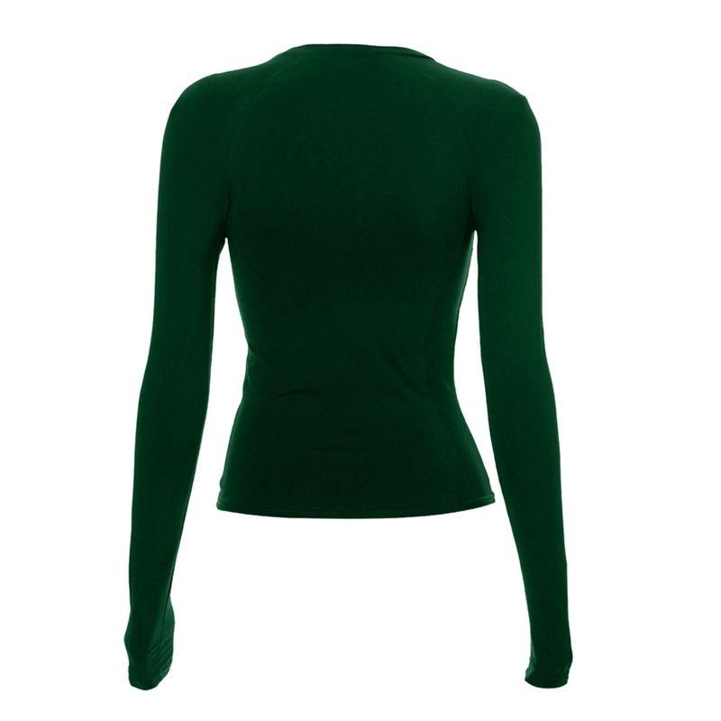 Spring & Fall New Arrival Cross-Border Fashion Round Neck Tight Casual and Comfortable Raglan Long Sleeves T-shirt Pure Color Silm Pullover Base