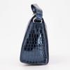 Krokodil-Optik Clutch mit Handschlaufe 21x15x8cm Damen O BAG