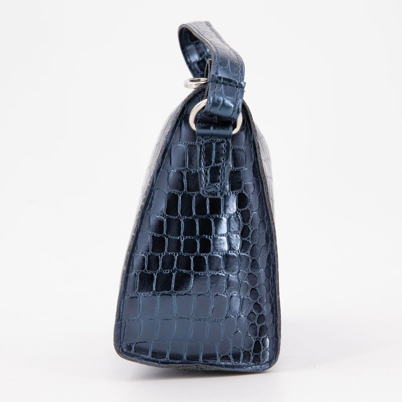 Pochette façon croco avec dragonne 21x15x8cm Femme O BAG