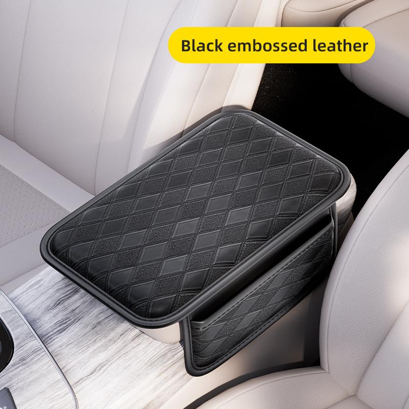 Car Arm Rest Pad Center Console Auto Armrest Box Protection Cover Elbow Rest Cushion With Side Storage Pocket
