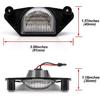 LED License Plate Lights Number Lamp for Chevy Corvette C4 C5 C6 Powered by High Power SMD Xenon White LED Error Free 2pcs