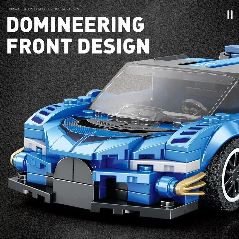 356PCS Supercar Building Blocks Classic Champion Racing Vehicle MOC Models Assemble Bricks Holiday Christmas Gifts For Children